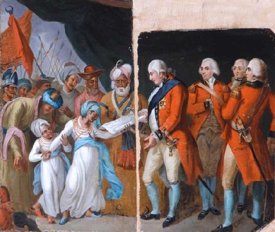 Mather Brown Mather brown lord cornwallis receiving the sons of ipu as hostages